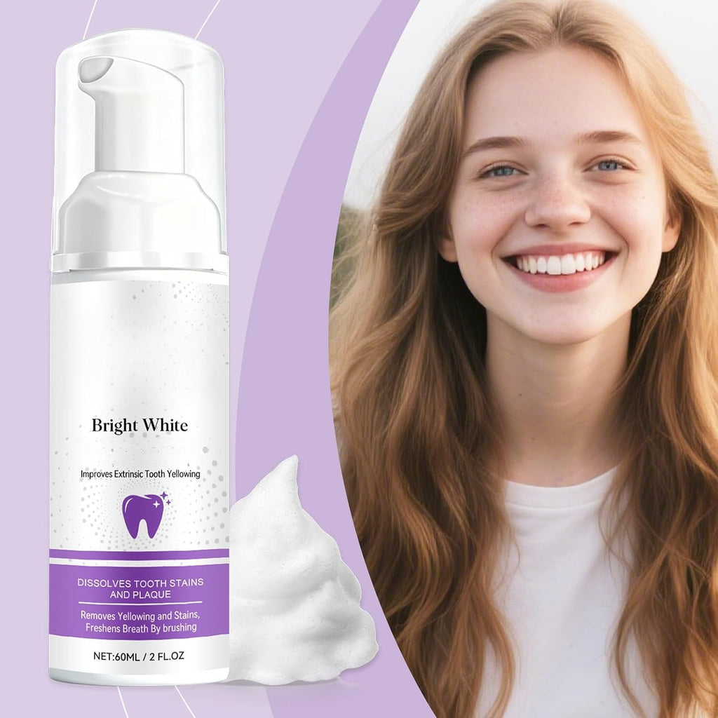 Gentle Foaming Tooth Mousse for Stronger Teeth & Natural Brightness, Refreshing Daily Oral Cleanser(1pcs)