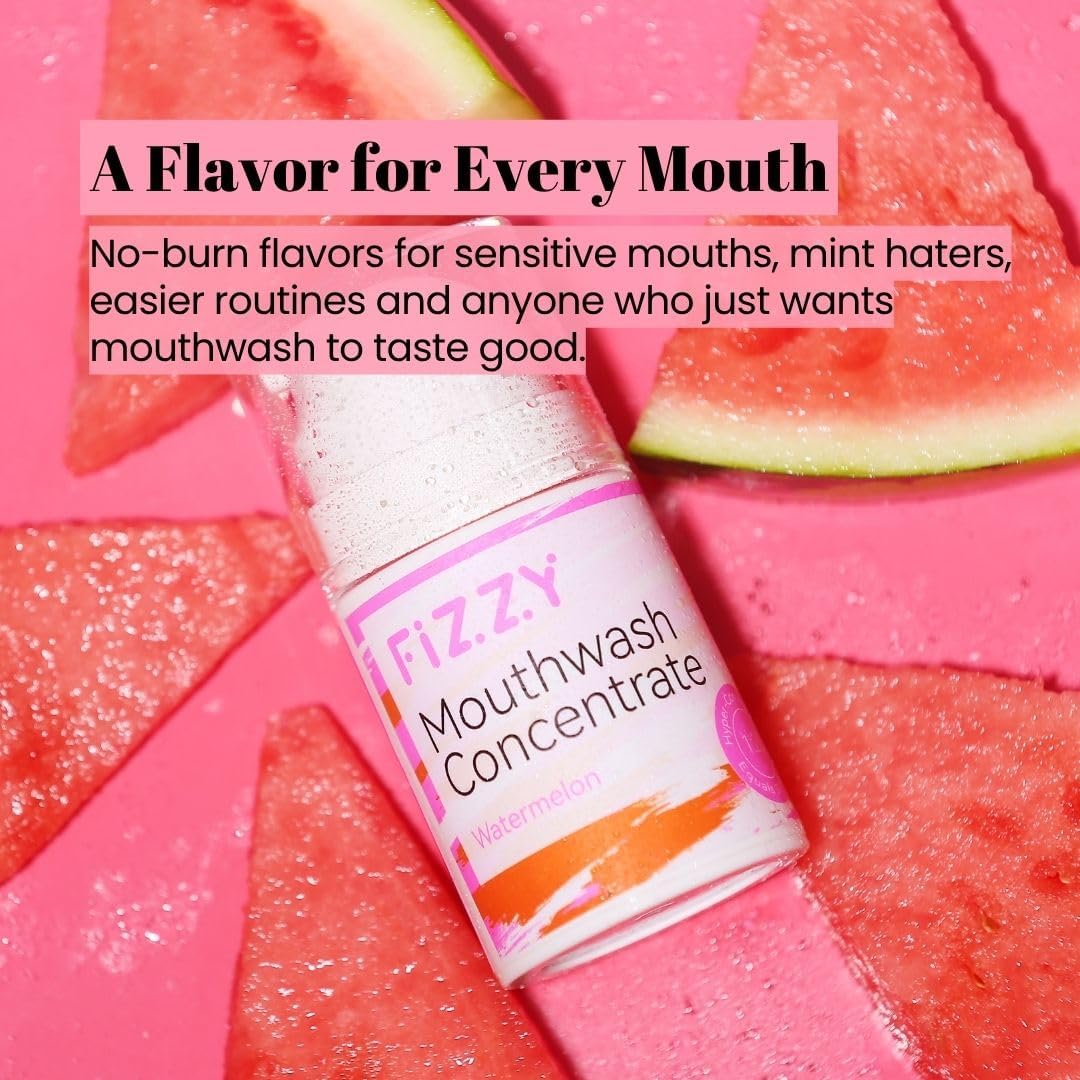Fizzy 20X Mouthwash Concentrate, Nano Hydroxyapatite, Watermelon