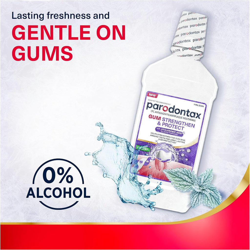Parodontax Gum Strengthen and Protect Mouthwash, 16.9 fl oz (3 Pack)