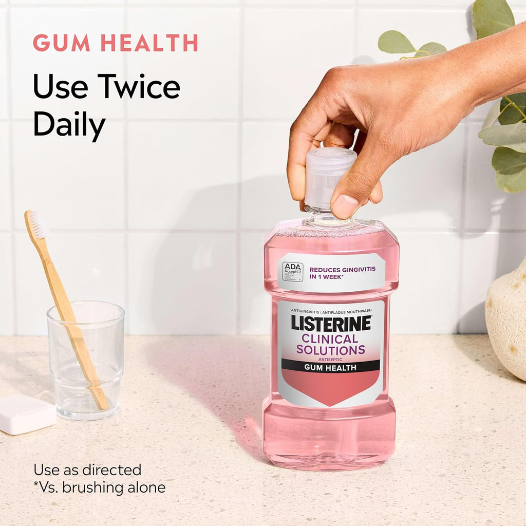 Listerine Clinical Solutions Gum Health Mouthwash, 16.9 fl. oz/500 mL