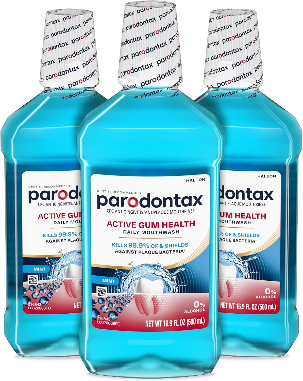 Parodontax Active Gum Health Mouthwash, 3x16.9 Fl Oz