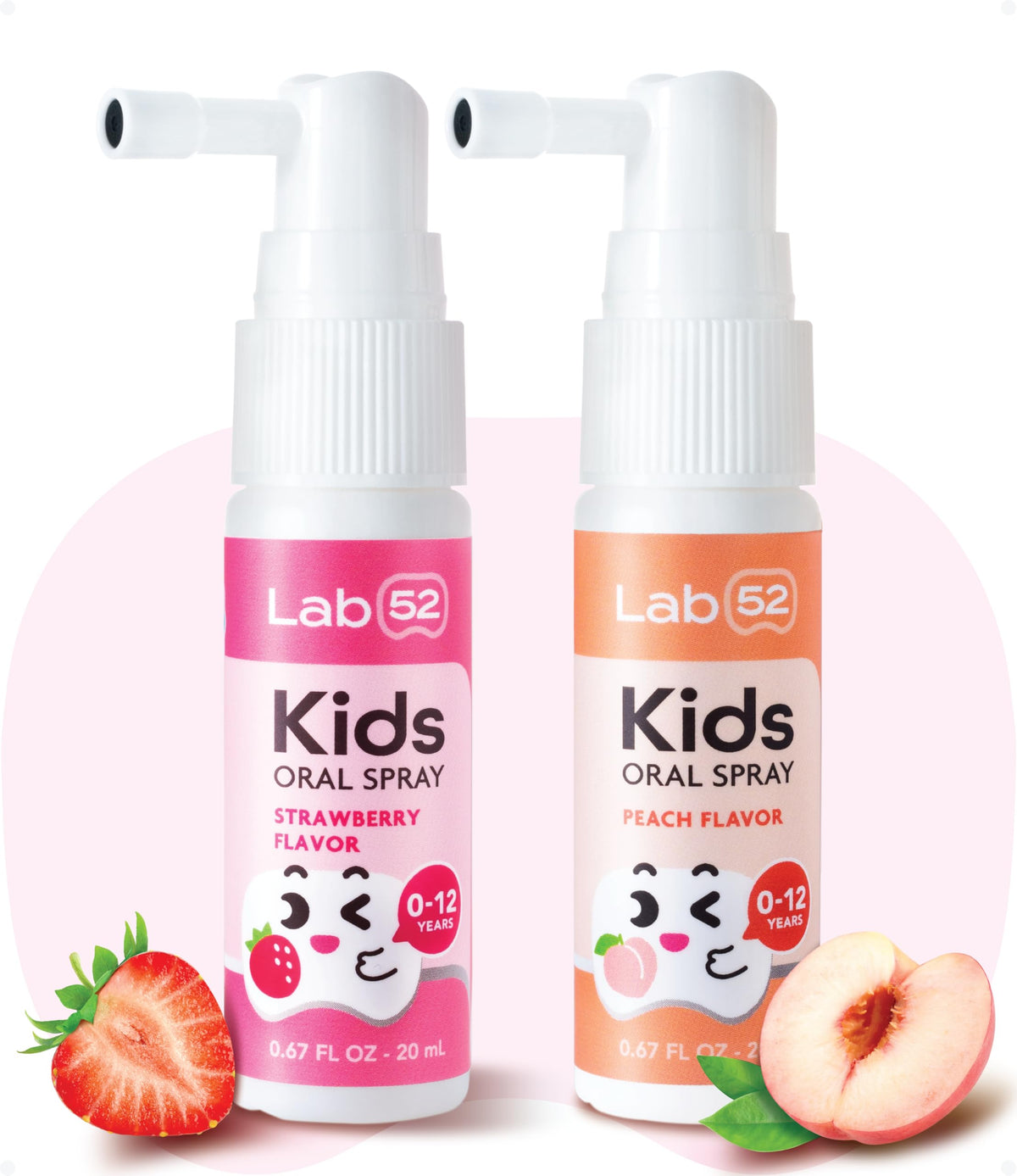 LAB52 Kids Oral Spray, Toothpaste Helper Fluoride Free, Xylitol Strawberry