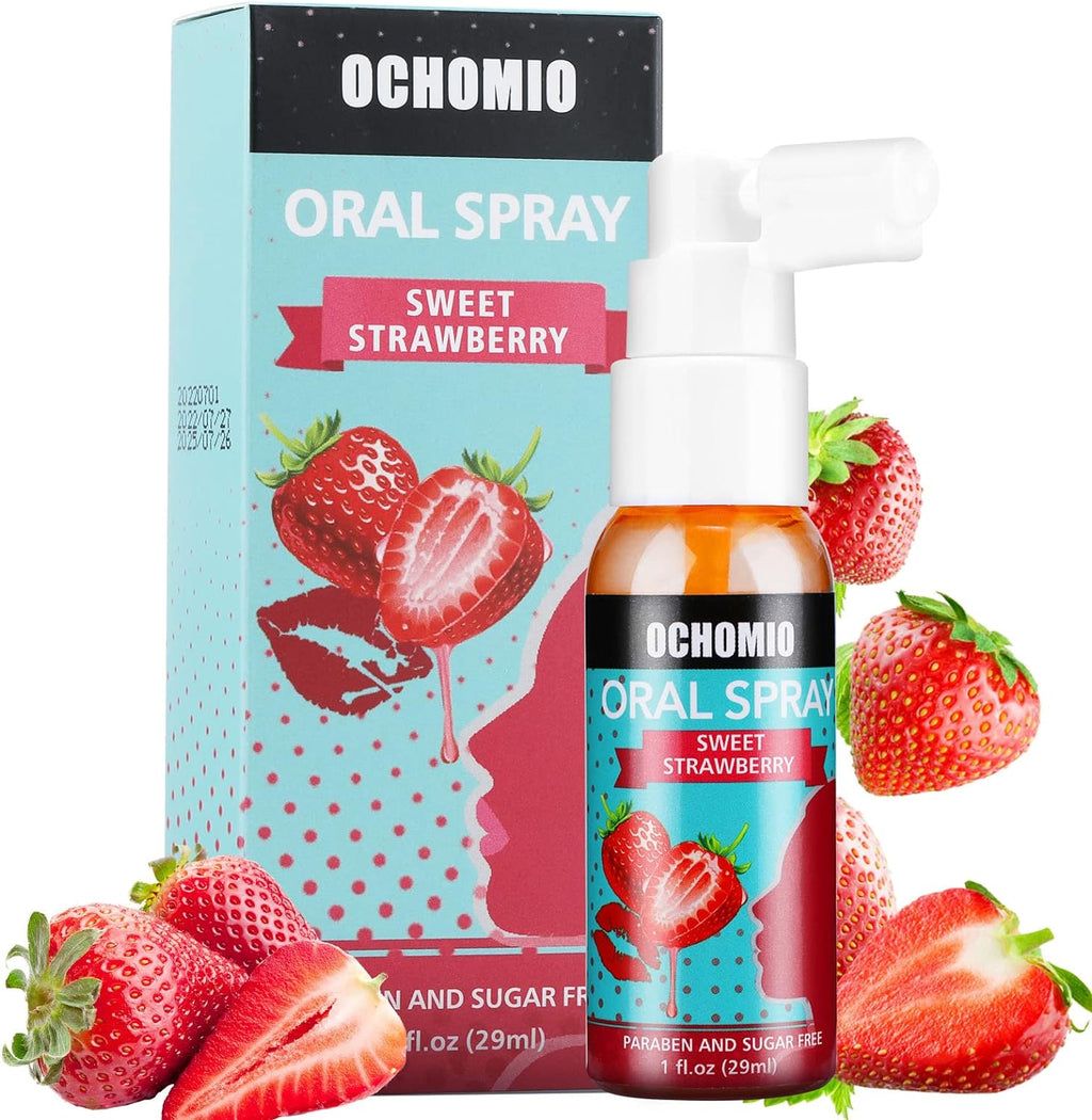 Deep Throat Spray Strawberry Flavored for deep Throating Women Men, Relaxes Gag Reflex-1 oz