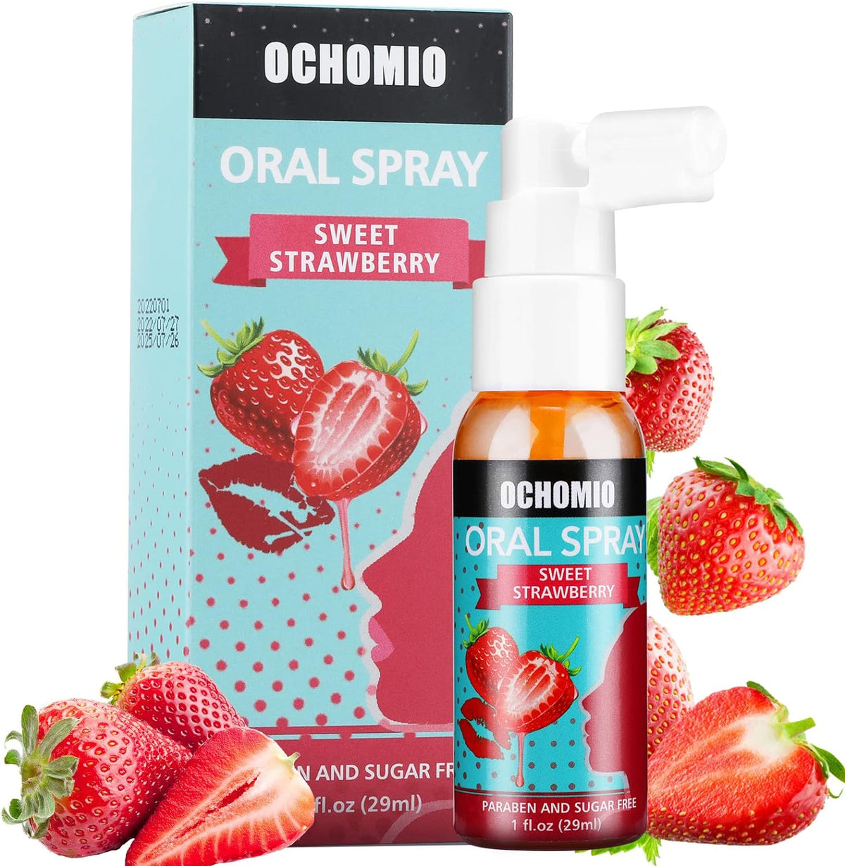 Deep Throat Spray Strawberry Flavored for deep Throating Women Men, Relaxes Gag Reflex-1 oz