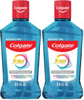 Colgate Total Alcohol Free Mouthwash, Peppermint, 3 Pack, 33.8 fl oz