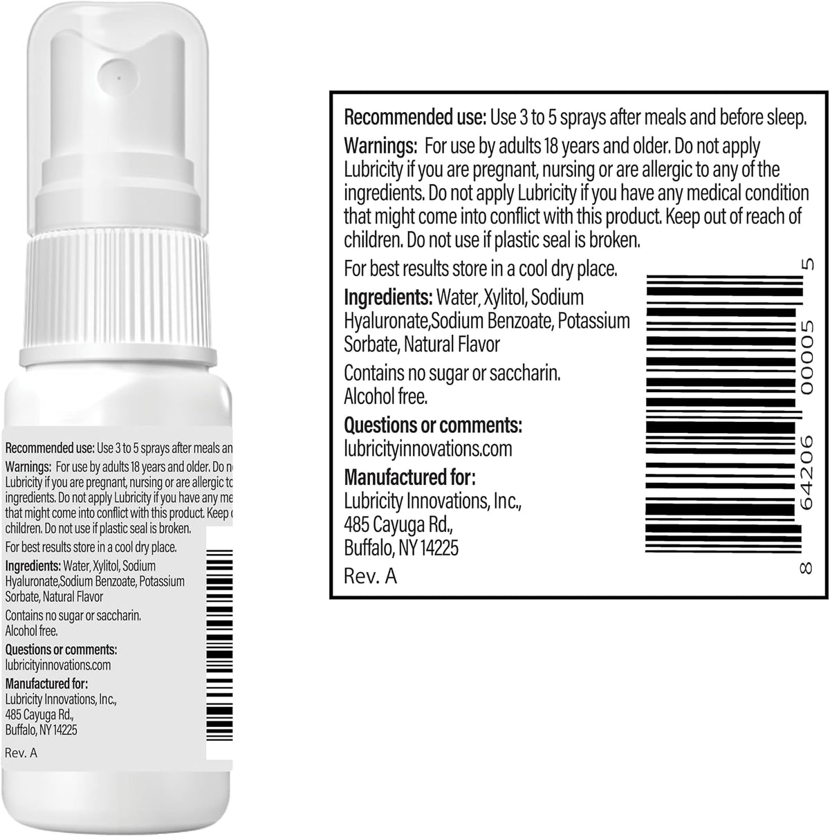 Moisturizer Oral Spray - Advanced Formula - Hyaluronic Acid and Xylitol, Saliva Substitute Oral Spray, The Most Satisfactory Solution in Dry Mouth Products (0.5 Fl. Oz., Strawberry)