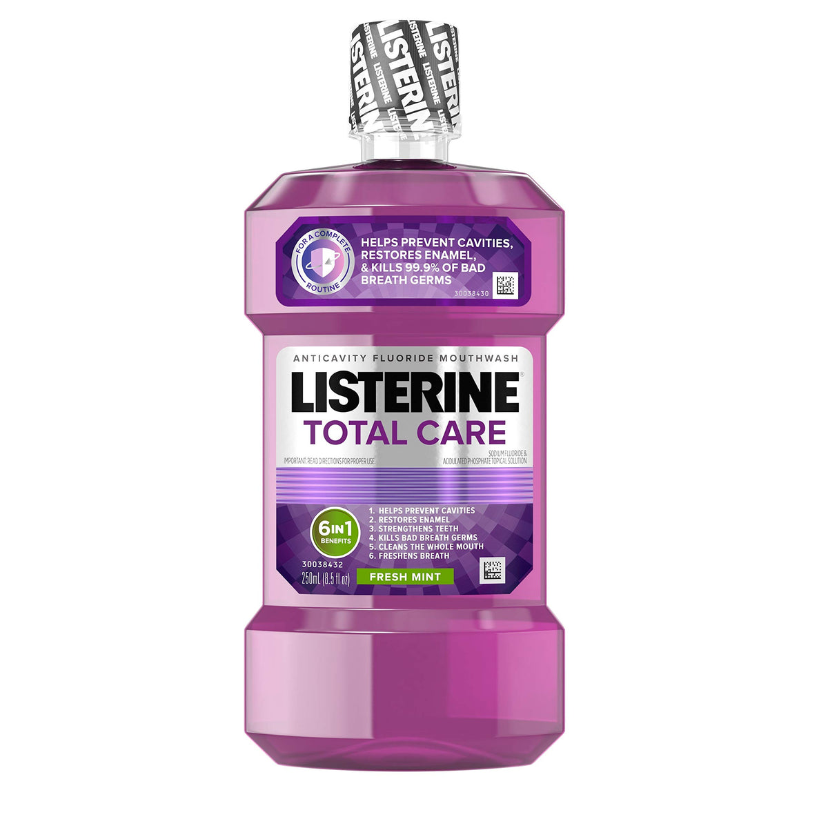 Listerine Total Care Alcohol Free Mouthwash, Mild Mint, 33.8 fl. oz/1L