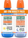 TheraBreath AM + PM Mouthwash Bundle, 16 fl oz, 2-Pack