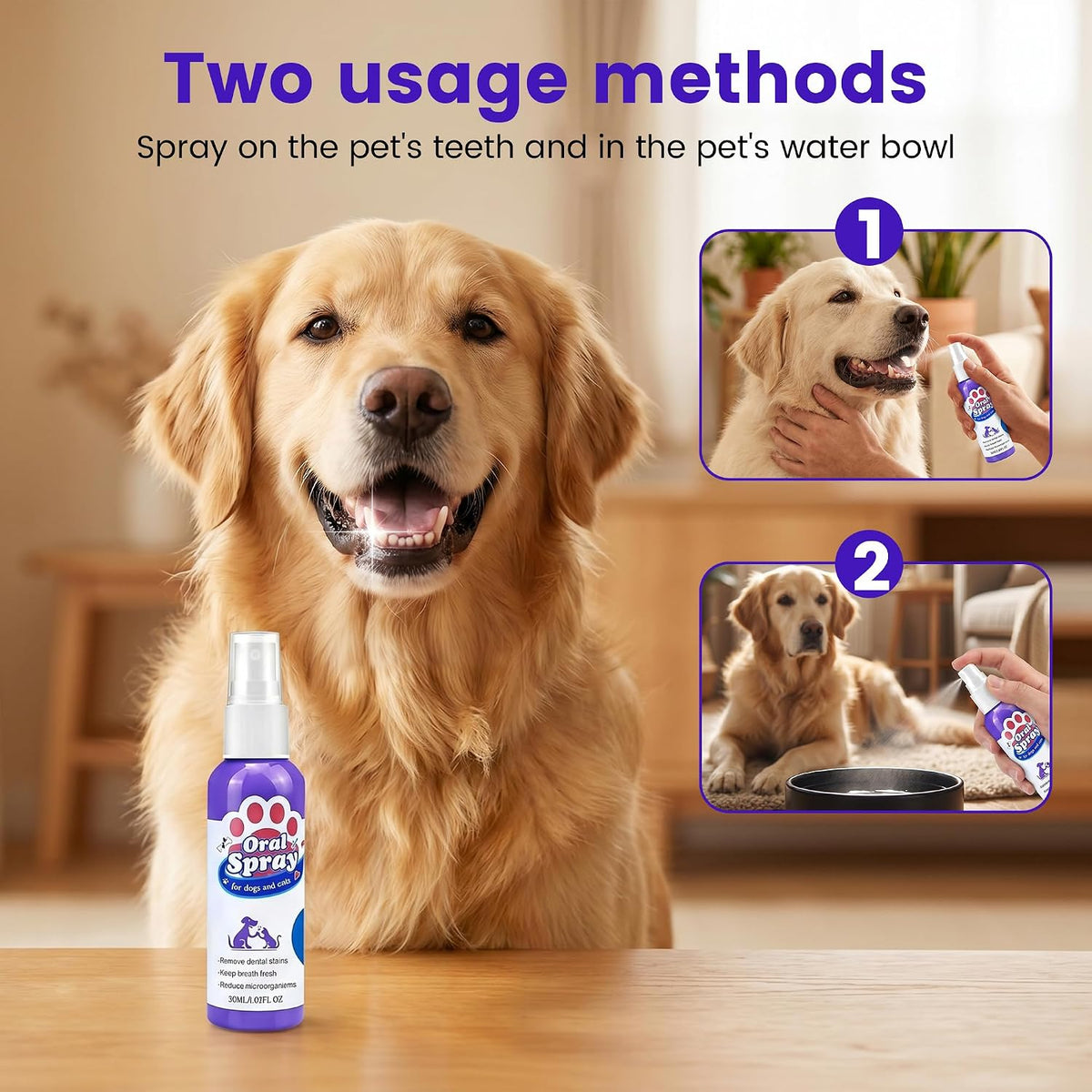 Jiexily Pet Oral Tartar Remover Spray, 2026 New Oral Teeth Cleaning Spray for Dogs and Cats, Pet Dental Tartar Remover Breath Freshener Health Supplies (1 pcs)