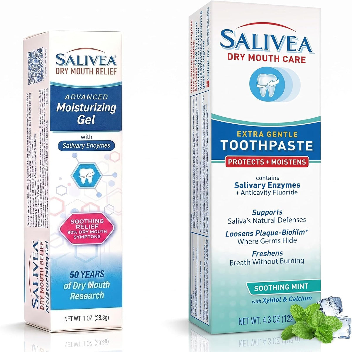 Salivea Dry Mouth Relief Duo — Anticavity Toothpaste + Relief Gel