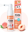 LAB52 Kids Oral Spray, Toothpaste Helper Fluoride Free, Xylitol Peach