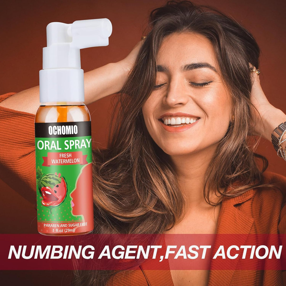 Deep Throat Spray Watermelon Flavored for deep Throating Women Men