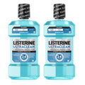 Listerine Ultraclean Antiseptic Mouthwash, Intense Mint, 33.8 fl. oz/1L x 2