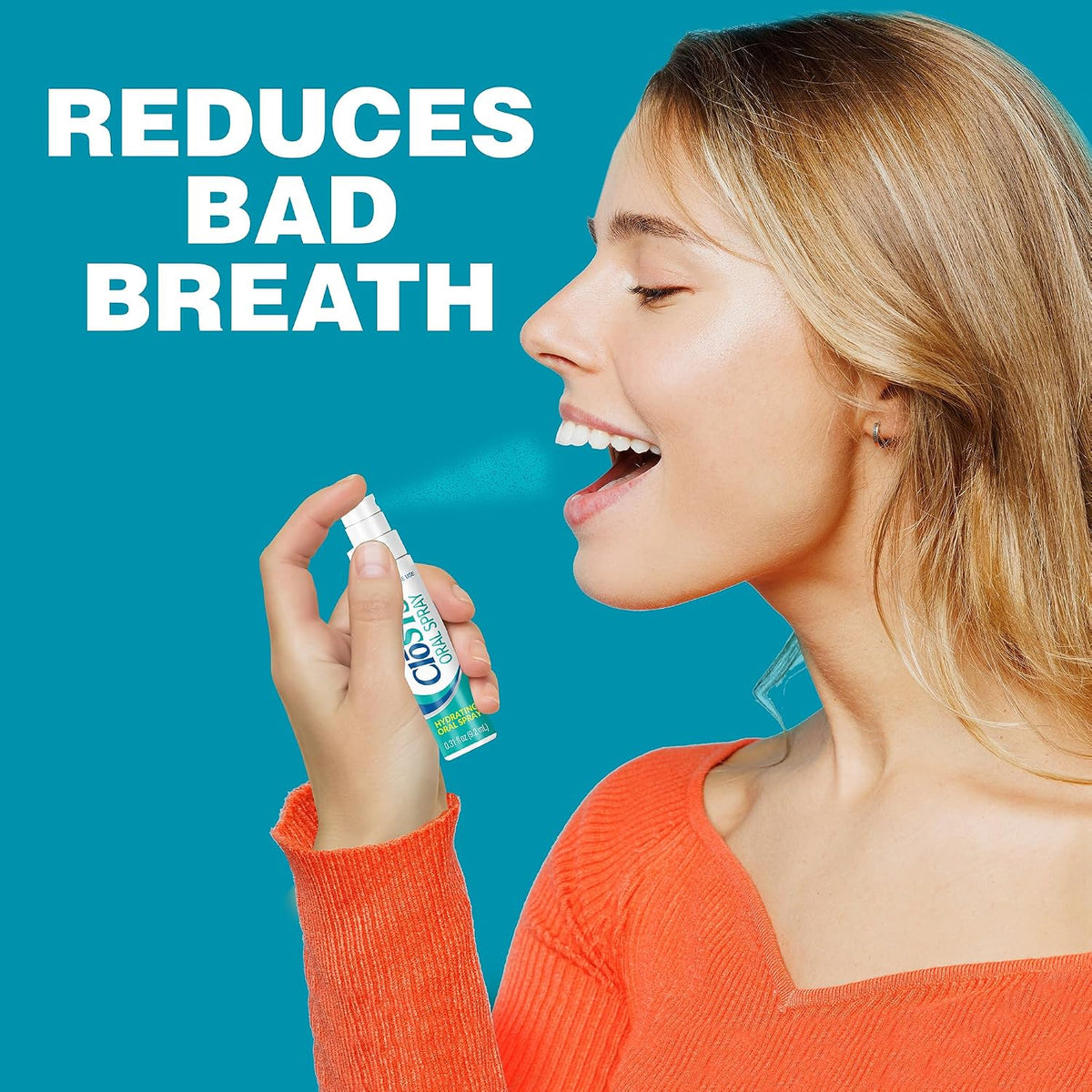 CloSYS Oral Breath Spray, Mint, Sugar Free, Fights Bad Breath .31oz, 3 Pack