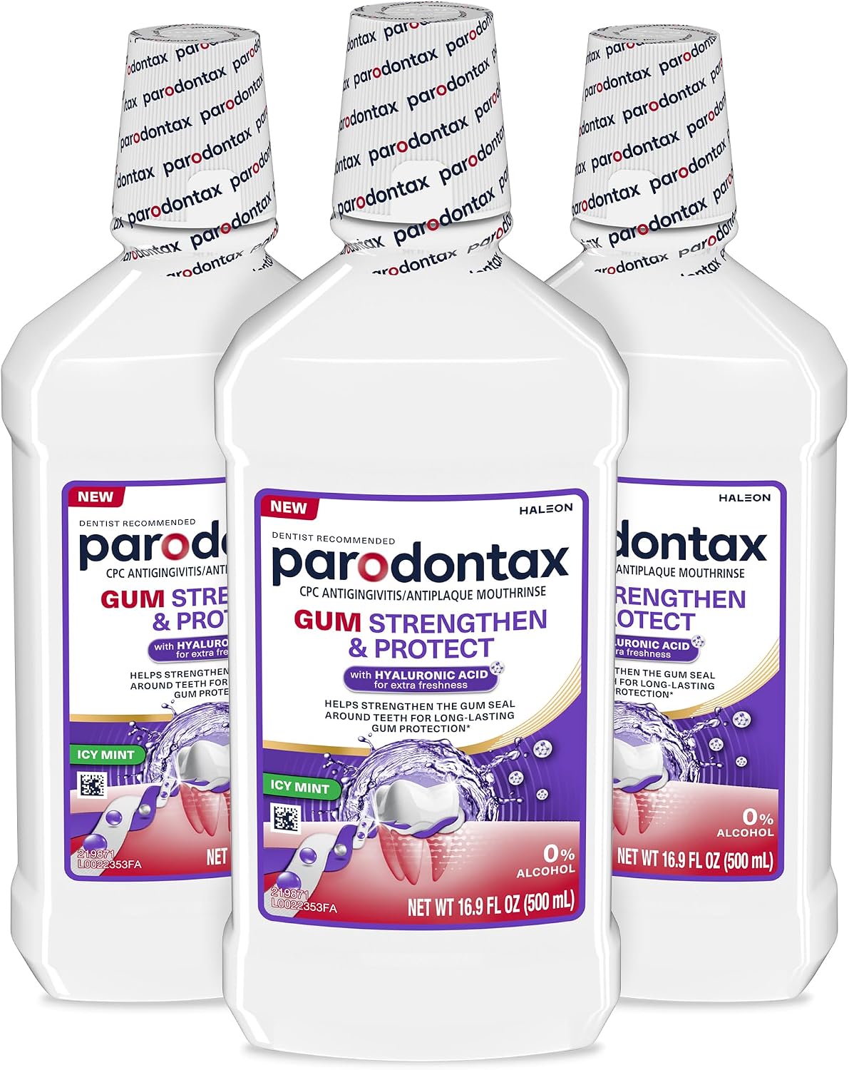 Parodontax Gum Strengthen and Protect Mouthwash, 16.9 fl oz (3 Pack)