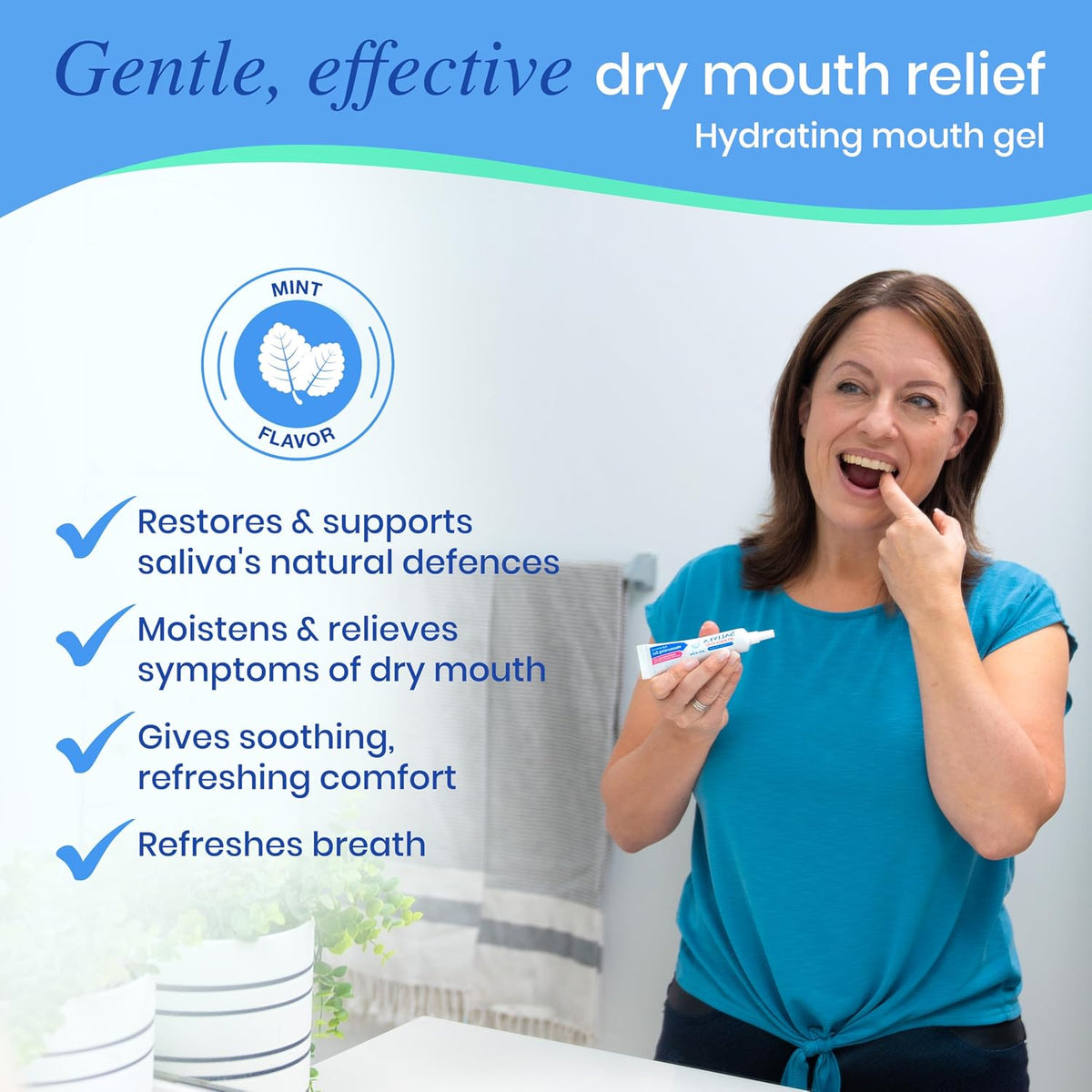 Salivea Dry Mouth Relief Duo — Anticavity Toothpaste + Relief Gel