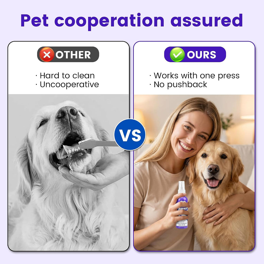 Jiexily Pet Oral Tartar Remover Spray, 2026 New Oral Teeth Cleaning Spray for Dogs and Cats, Pet Dental Tartar Remover Breath Freshener Health Supplies (1 pcs)