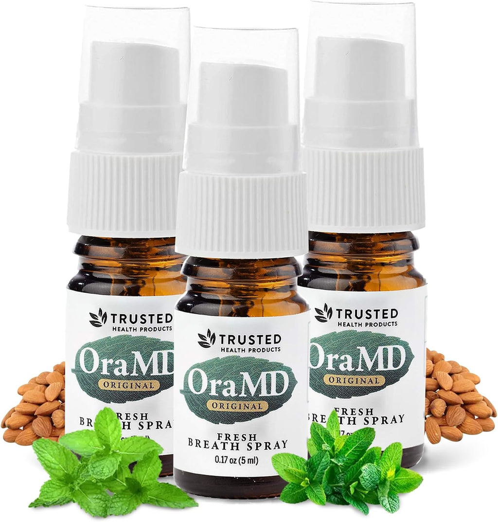 OraMD Extra Strength Dry Mouth Spray, Alcohol-Free Mint Fresh Breath, 3Pack