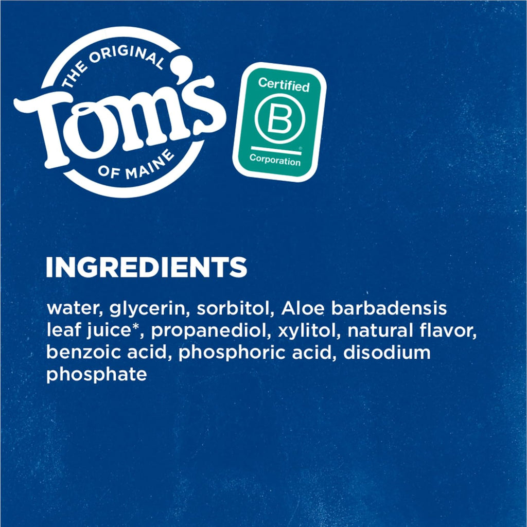 Tom's of Maine Whole Care Natural Anticavity Fluoride Mouthwash 3Pk, 16 oz