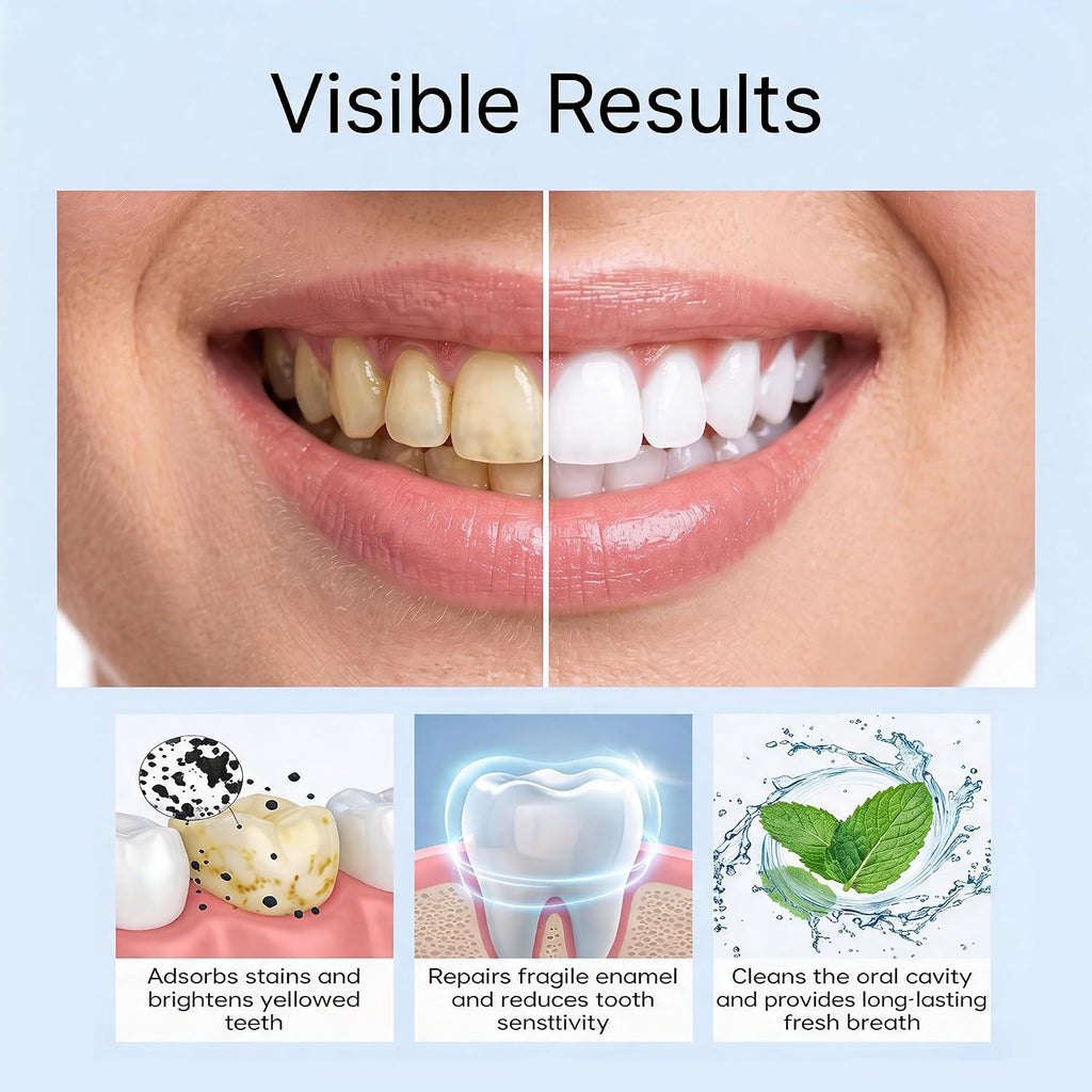 Niacinamide Foam Whitening Toothpaste with Bamboo Charcoal, Niacinamide Whitening Toothpaste for Adults, Helps Remove Surface Stains, Fresh Breath, Daily Oral Care, Mint Flavor (1PCS)