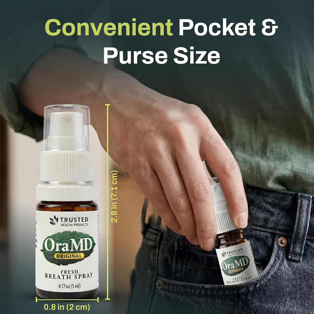 OraMD Extra Strength Dry Mouth Spray, Alcohol-Free Mint Fresh Breath, 3Pack