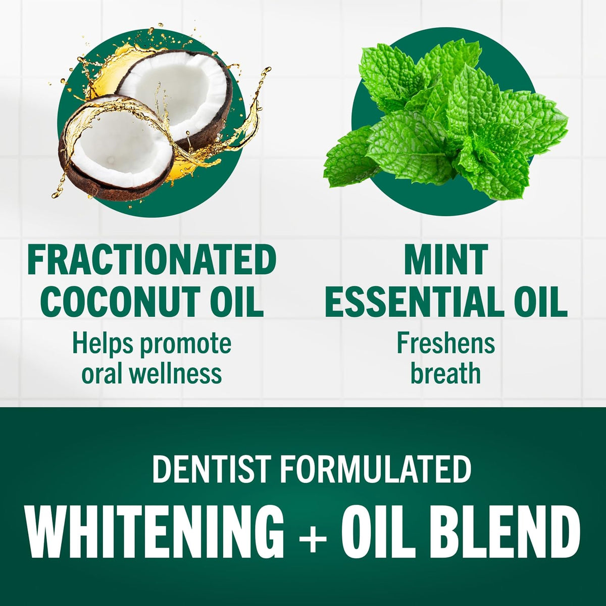 TheraBreath Whitening + Oil Blend Oral Rinse, Smooth Mint, 16 fl oz