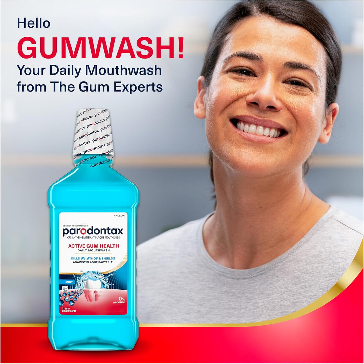 Parodontax Active Gum Health Mouthwash, 3x16.9 Fl Oz