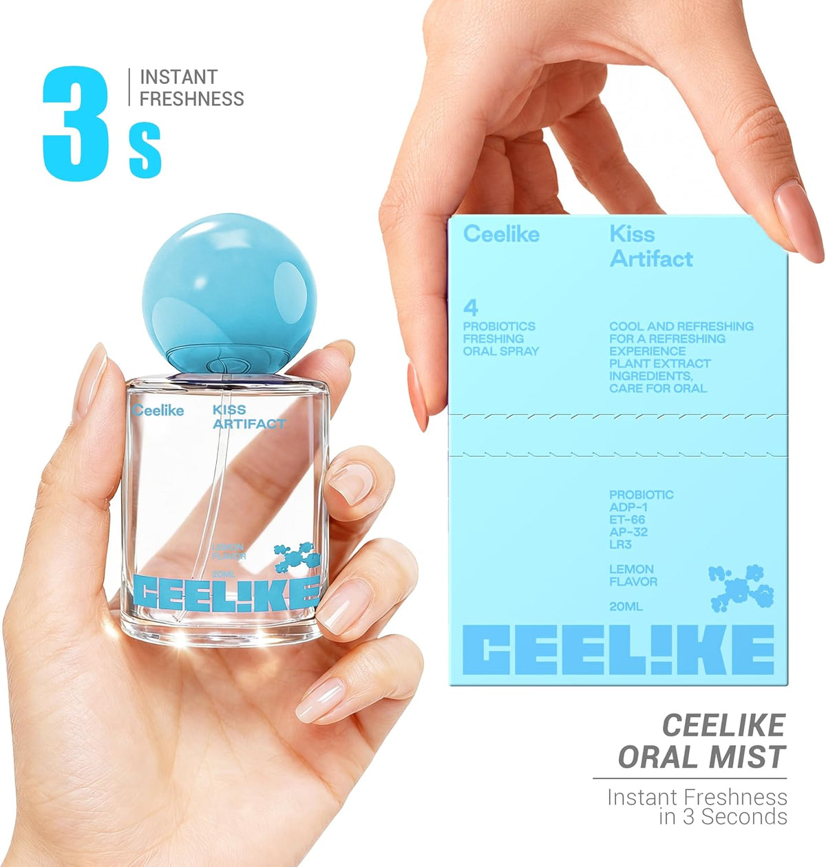 Oral Spray 1 Count, Lemon Portable Travel Design with Cool Refreshing Flavor for All-Day Fresh Breath