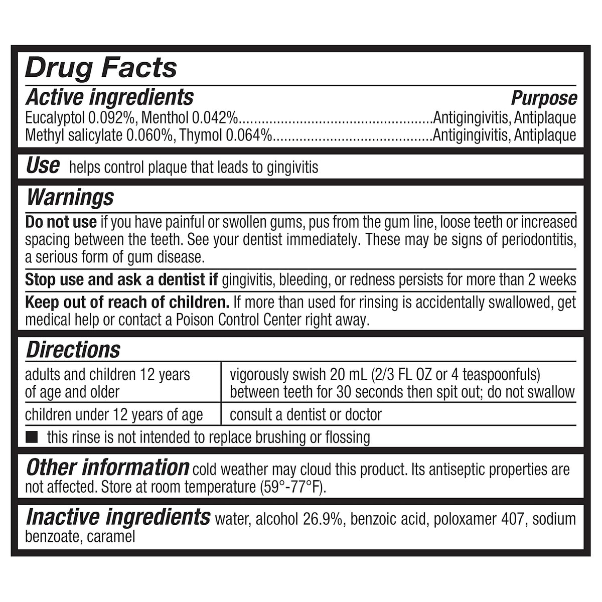 Amazon Basics Antiseptic Mouthwash, Original Flavor, Fights Gingivitis, 1.5 Liter, 50.7 ounce (Pack of 4) (Previously Solimo)