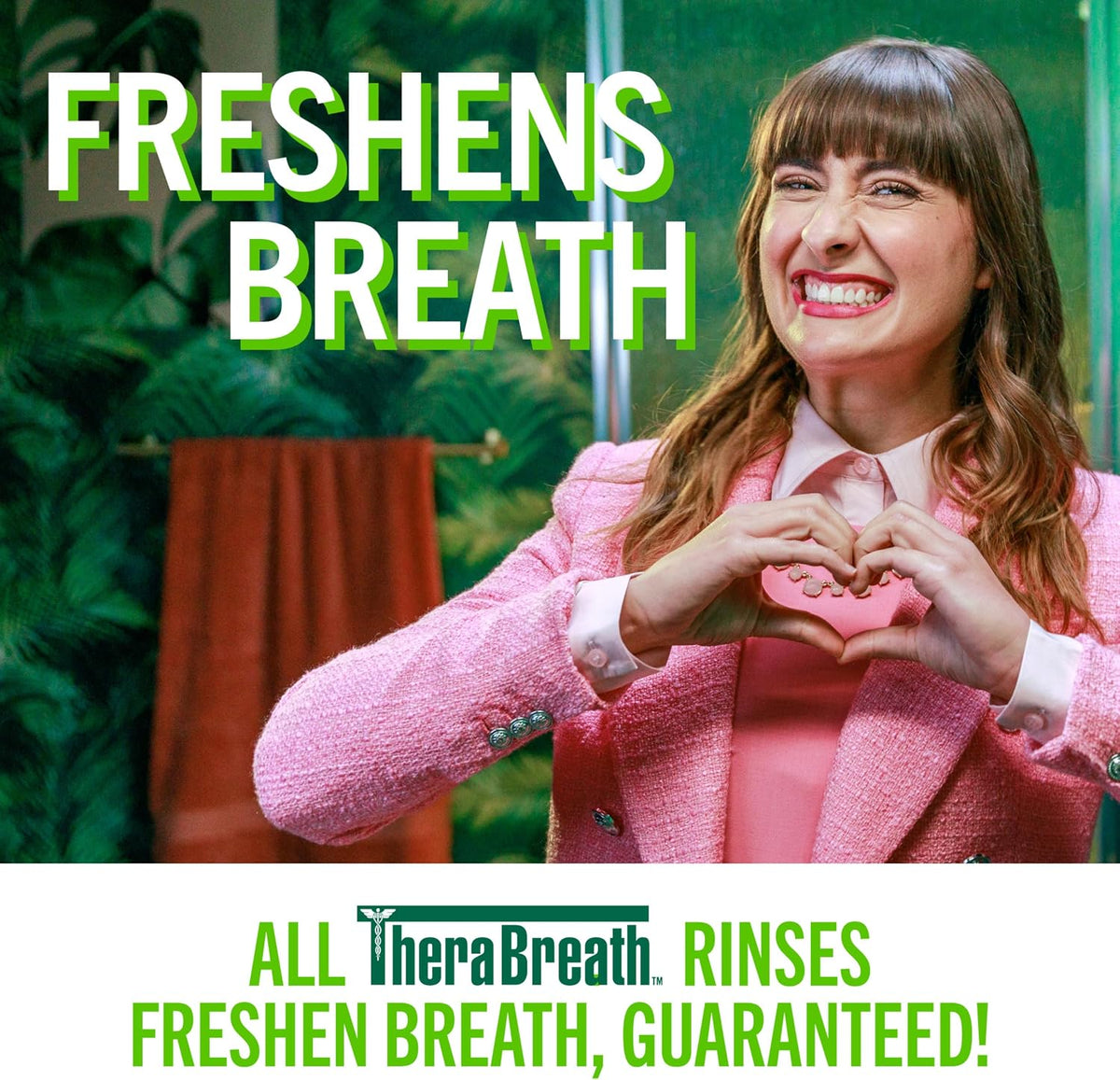 TheraBreath Fresh Breath Mouthwash, Mild Mint Flavor, Alcohol-Free, 16 Fl Oz (2-Pack)